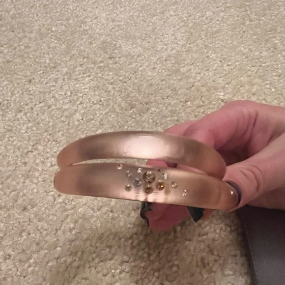 Alexis Bittar Rose and Gold Bangles - Picture 2 of 8